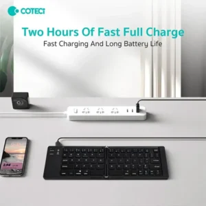COTECi 64017 Wireless Foldable Bluetooth Keyboard - Image 3