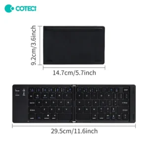 COTECi 64017 Wireless Foldable Bluetooth Keyboard - Image 5
