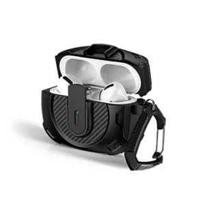 Coteci Airpods 4 Battle Armor Carbon Fiber Print Case