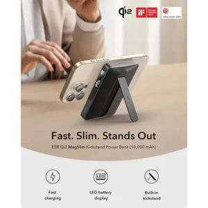ESR Qi2 MagSlim Kickstand Power Bank (10K)