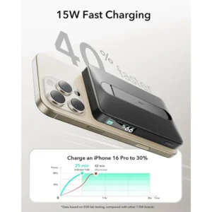 ESR Qi2 MagSlim Kickstand Power Bank (10K)