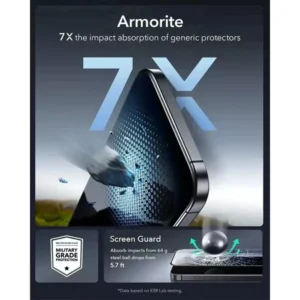 ESR UltraFit Armorite iPhone 17 Pro / iPhone 17 Pro Max Screen Protector (2 Pack) - Image 5