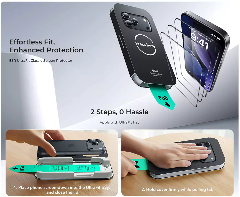 ESR UltraFit Classic iPhone 17 / iPhone 17 Air Screen Protector