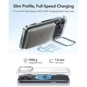 ESR iPhone 17 Pro / iPhone 17 Pro Max Classic Hybrid Magnetic Case (Camera Control, Stash Stand) - Image 5