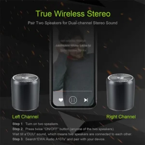 EWA A107 Metal Mini Bluetooth Speaker