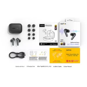 EarFun Air Pro 4 Adaptive Hybrid Noise Canceling Wireless Earbuds - Image 3