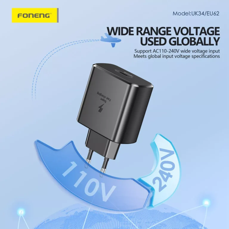 FONENG EU62 45W PD GaN USB-C Wall Charger With Type-C Cable - Image 2