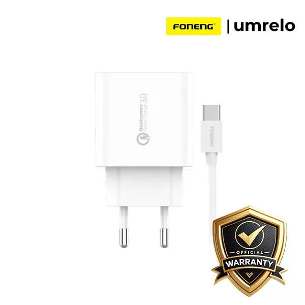 FONENG EU64 18W Fast Charger with Type-C Cable