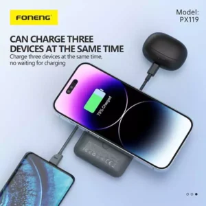 FONENG PX119 10000mAh 22.5W Magnetic Wireless Power Bank with Built-in Cable & Stand - Image 5