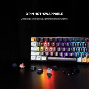 Fantech MK874 V2 Atom 63 Hot swappable Mechanical Keyboard