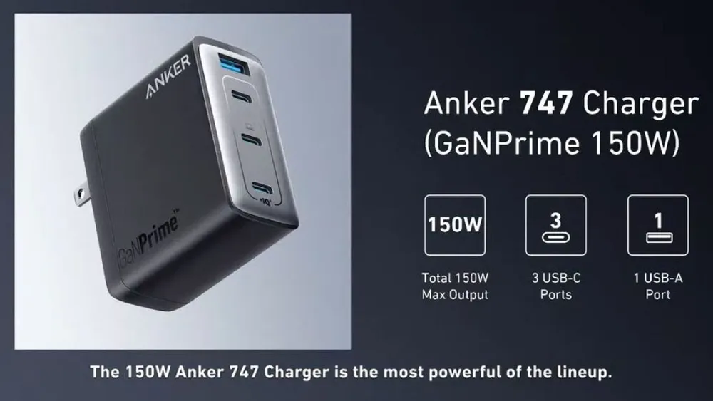 Anker 747 Charger (GaNPrime 150W)