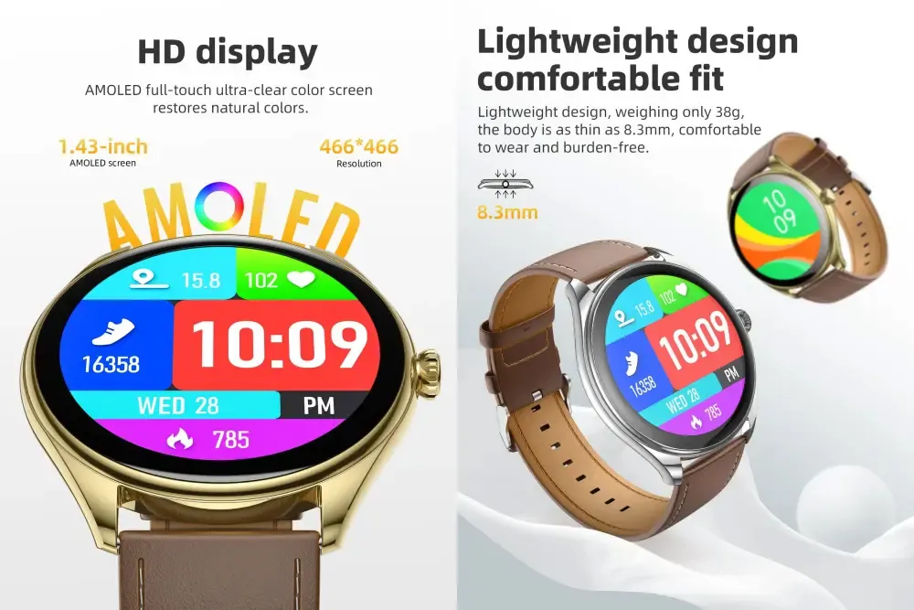 HOCO Y22 AMOLED Bluetooth Calling Smart Watch