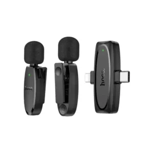Hoco L15 Type C & Lightning Dual Mic Lavalier Wireless Microphone