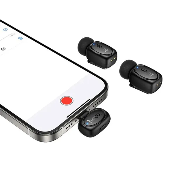 Hoco L19 Graceful Dual Mic Lavalier Wireless Microphone