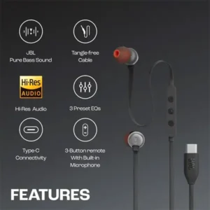JBL Tune 310C Type C Hi-Res Earphone with Mic
