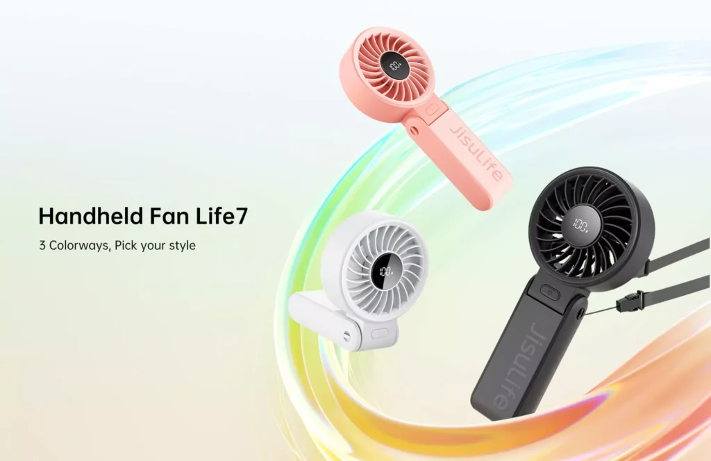 JISULIFE Handheld Fan Life7