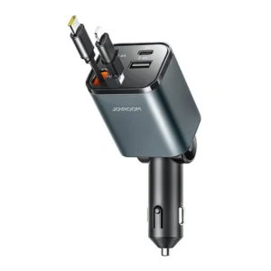 JOYROOM JR-CCL05 30W 4-in-1 Retractable Cable Car Charger