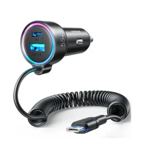 JOYROOM JR-CL07 60W 3-in-1 Wired Car Charger (Type-C)