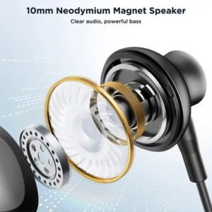 JOYROOM JR-EC07 TYPE-C Half In-Ear Wired Earphones - Image 4