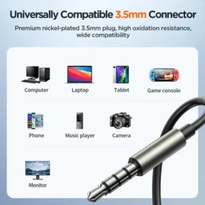 JOYROOM JR-EW03 Wired In-Ear Metal Wired Earphones - Image 4