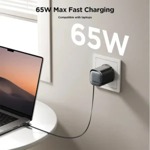 JOYROOM JR-TCL02 GaN 65W Charger with Retractable Cable