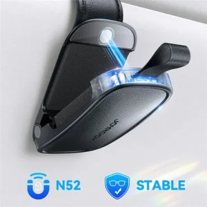 JOYROOM JR-ZS511 Magnetic One-hand Car Visor Sunglasses Holder Clip