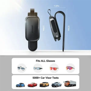 JOYROOM JR-ZS511 Magnetic One-hand Car Visor Sunglasses Holder Clip - Image 6