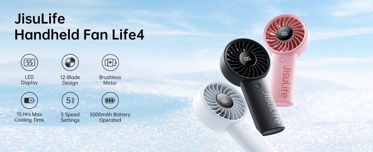 JisuLife Handheld Fan Life4