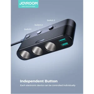 Joyroom JR-CCL01 139W 7-in-1 Cigarette Lighter Splitter Car Charger
