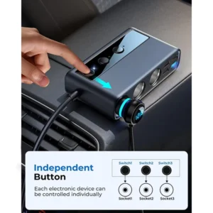 Joyroom JR-CL06 210W 9-in-1 Cigarette Lighter Car Charger Adapter