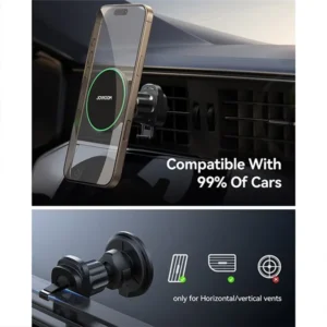 Joyroom JR-ZS412 Qi2 15W Magnetic Wireless Charger Car Mount Vent Holder