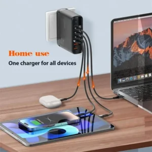 LDNIO A6140C 6 Ports 140W GaN Super Fast LED Display Desktop Charger - Image 4
