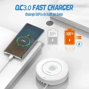 LDNIO AW003 32W 4-Port PD+QC Desktop Wireless Charging Station