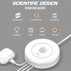 LDNIO AW003 32W 4-Port PD+QC Desktop Wireless Charging Station