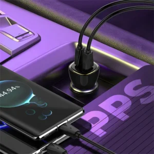 LDNIO C104 60W Dual PD Super Fast Car Charger - Image 3