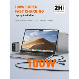 LDNIO LC97U 3-in-1 100W Fast Charging Cable - Image 4