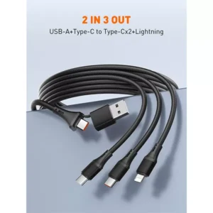 LDNIO LC97UC Two-for-Three 100W Fast Charging Cable - Image 3