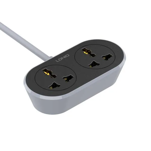 LDNIO SC2018 2 AC Outlet Universal Extension Power Socket