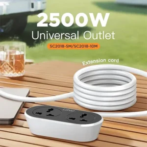 LDNIO SC2018 2 AC Outlet Universal Extension Power Socket