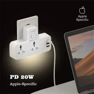 LDNIO SC2311 2 AC Outlets Portable Extension Power Socket