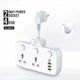 LDNIO SC2413 PD & QC3.0 2 Universal Outlets Power Socket
