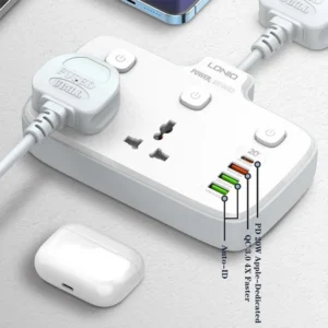 LDNIO SC2413 PD & QC3.0 2 Universal Outlets Power Socket