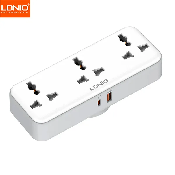 LDNIO SC3317 3 AC Outlets Portable Extension Power Socket