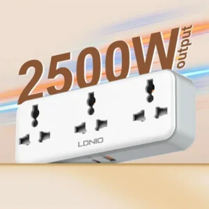 LDNIO SC3317 3 AC Outlets Portable Extension Power Socket