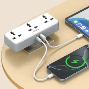 LDNIO SC3317 3 AC Outlets Portable Extension Power Socket