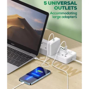 LDNIO SC5614 6USB 5AC Socket 2500W Power Strip 2M