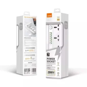 LDNIO SC5614 6USB 5AC Socket 2500W Power Strip 2M - Image 4