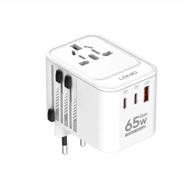 LDNIO Z6 65W 3 USB Ports GaN Travel Adapter