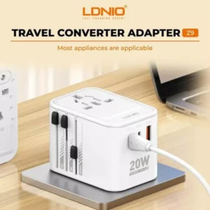 Ldnio Z9 20W GaN Universal Travel Adapter