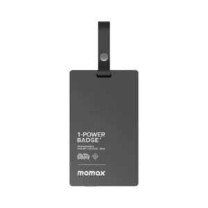 MOMAX 1-Power Badge+ 2500mAh Emergency Power Bank With Find My Locator